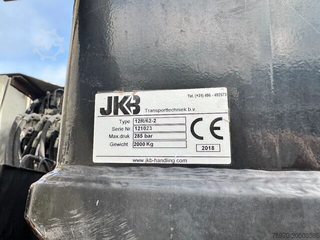 Yükleme platformu KWB + JKB 12R KRAAN + ROTATOR + ALU BORDEN