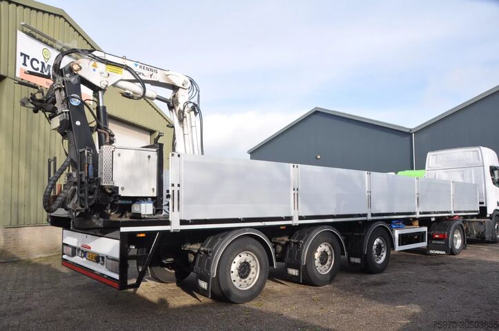 Laadplatform KWB + KENNIS 13RL/60-2 KRAAN + ROTATOR + ALU BORDEN