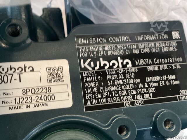 Motore Kubota V3307Cr-T. Brand new and complete. Tier 4 EPA a...