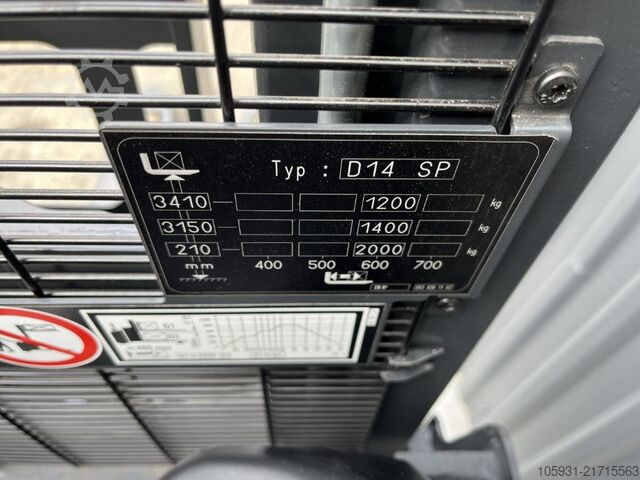 Stivuitor cu stivuitor stand-on Linde D14SP