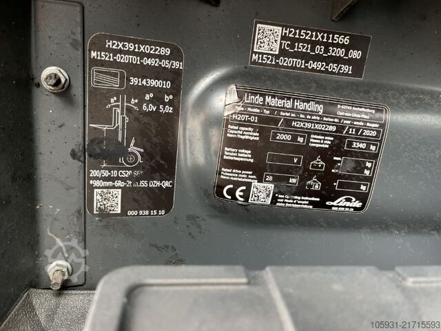 Treibgasstapler Linde H20T-01