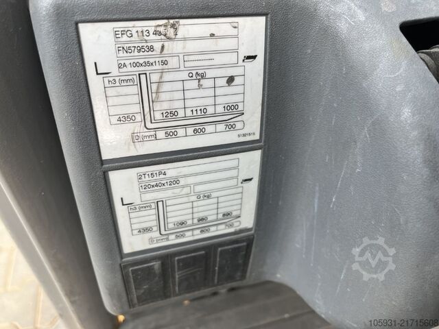 Elektro 3 Rad-Stapler Jungheinrich EFG113