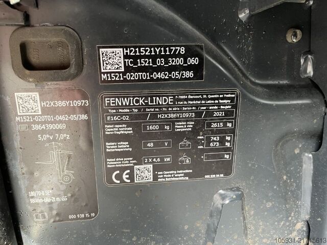 Elektro 3 Rad-Stapler Linde E16C-02