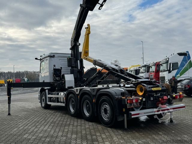 Abrollkipper MERCEDES-BENZ Arocs 3253 8x4 Abrollkipper Kran Palfinger 37002