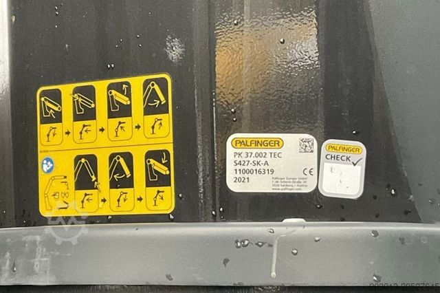 Γερανός τοποθετημένος σε φορτηγό MERCEDES-BENZ Arocs 3253 8x4 Abrollkipper Kran Palfinger 37002