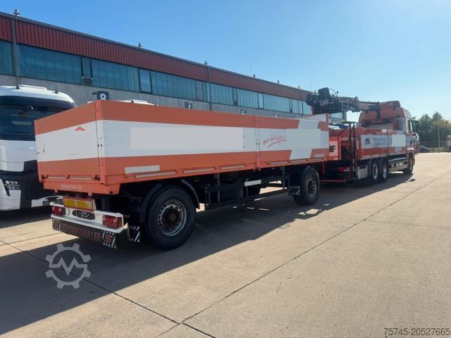 Düz kasa kamyon MAN TGX 26.480*RETARDER*BAUSTOFF*ATLAS KRAN*KOMPLETT