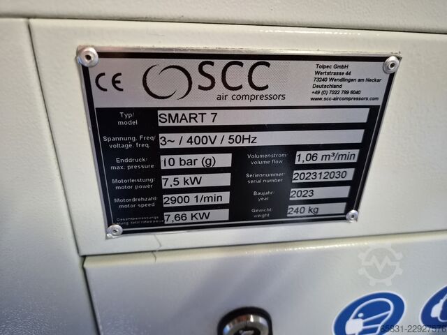 Sprężarka śrubowa SCC SMART 7