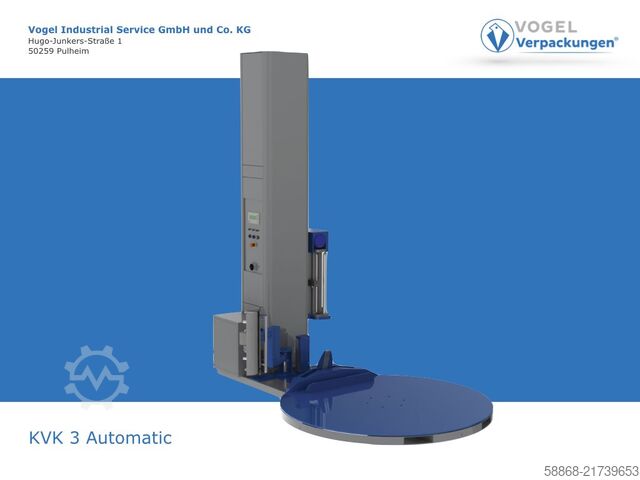 Automatic pallet wrapper with remote control Vogel KVK 3 Automatik Anlegen/Abschneiden