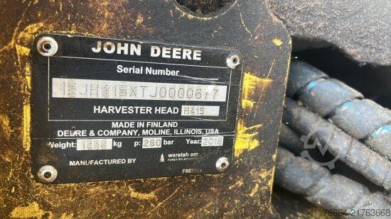 Δασικό όχημα JOHN DEERE 1270G HARVESTER 8X8