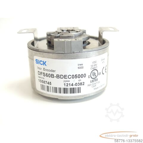 Ziek component Sick DFS60B-BDEC05000 Incr. Encoder . 1058745 SN:1214-0382 - ungebr.! -