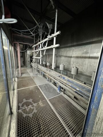 Convoyeur au sol pour chaîne de peinture de jantes AFOTEC 