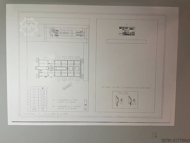 Anläggningsmaskin ATS Panel 2.500A - Max 1.730 kVA - DPX-27513