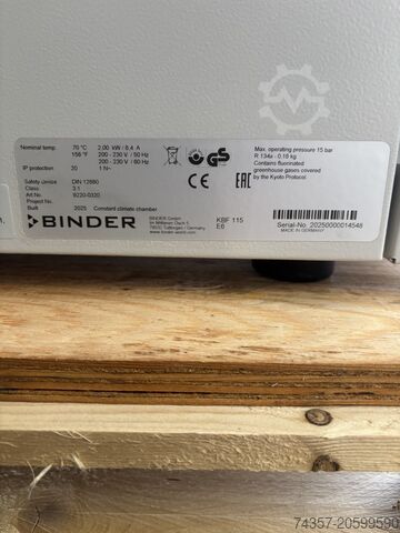 Klimatická komora Binder KBF 115 Binder KBF 115