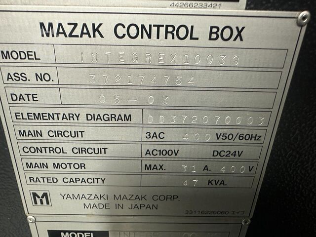 CNC Torna ve Freze Merkezi Mazak Integrex 100-III S