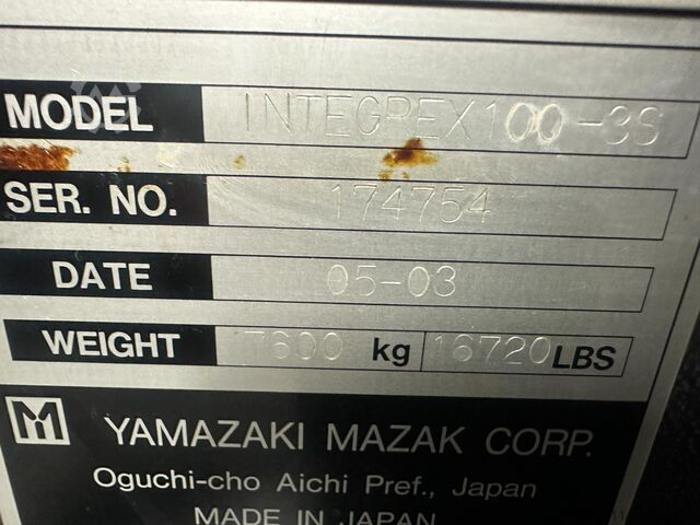 CNC Torna ve Freze Merkezi Mazak Integrex 100-III S