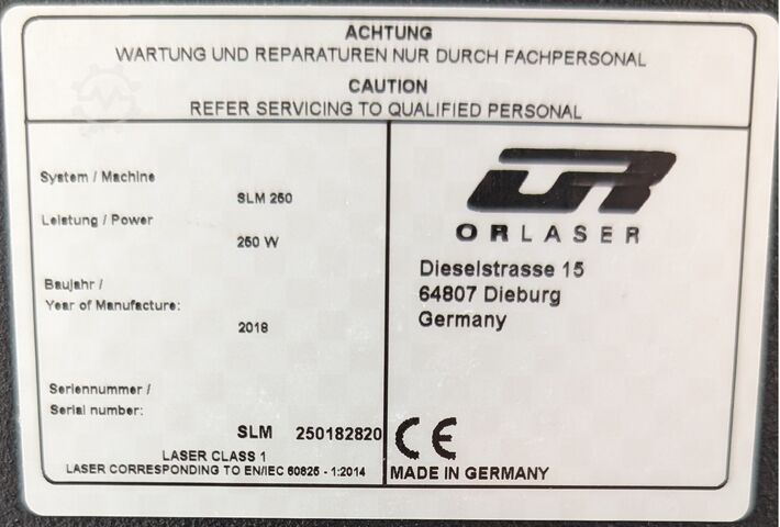 Drukarka 3D ORLASER ORLAS CREATOR SLM250