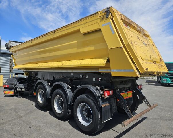 Damperli yarı römork MEILLER MHPS 12/27 NOSS 4 Stahlrundmulde