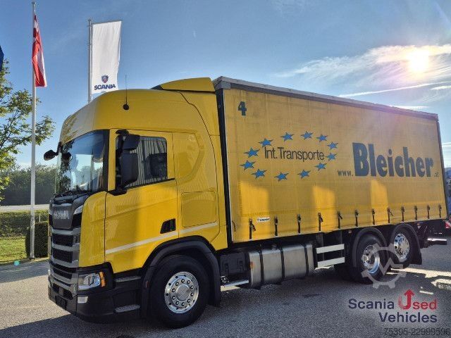 Φορτηγό πλατφόρμα με μουσαμά Scania R450B6x2NB Pritsch PL LBW !!