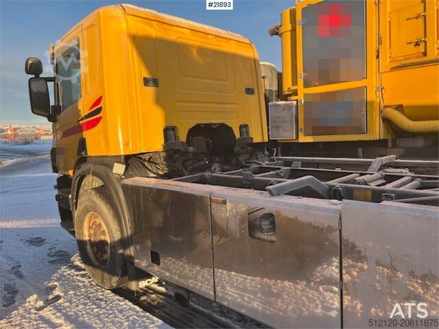 Kabinli şasi Scania P420 6x2 chassis w/ Tipper and defective gearbox