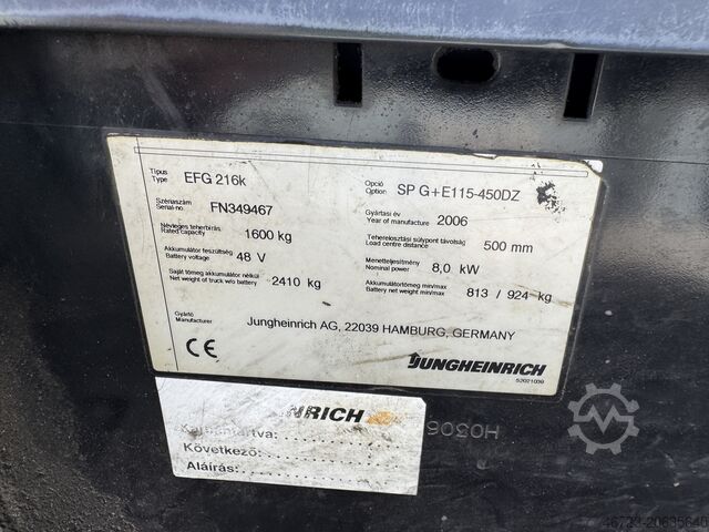 Targonca JUNGHEINRICH EFG 216 k