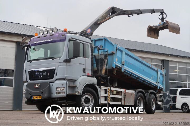 Tippbil med kran MAN TGS 26.320 6X2/ HMF 1643 Z CRANE/