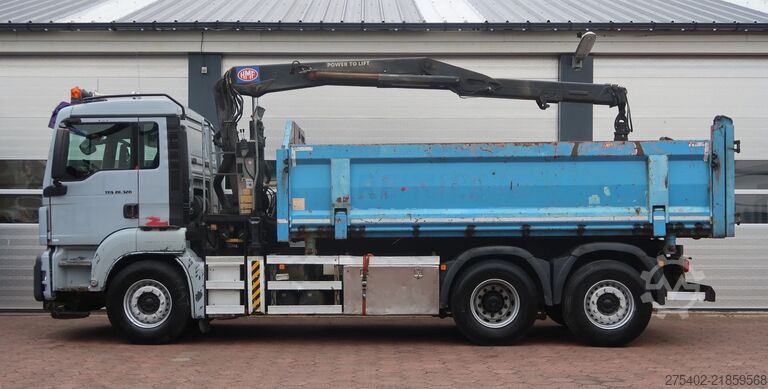Tippbil med kran MAN TGS 26.320 6X2/ HMF 1643 Z CRANE/