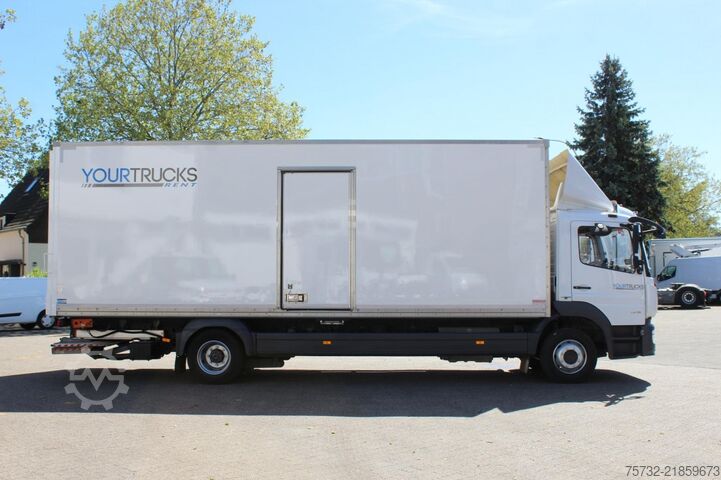 Box truck Mercedes-Benz Atego  1218 Koffer LDW LBW Seitentür Rolltor