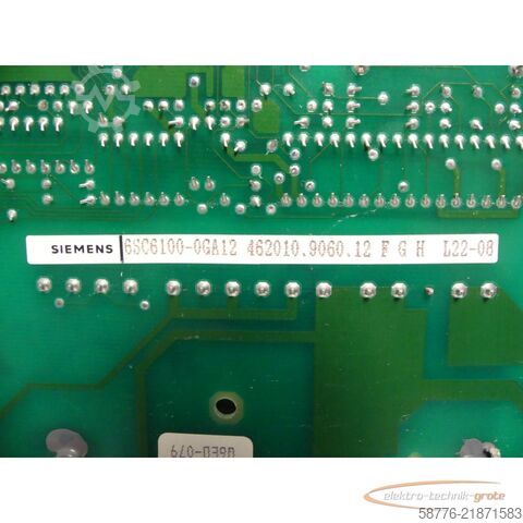 Componente Siemens SIMODRIVE 610/210 VSA FBG 6SC6100-0GA12 Stromversorgung --