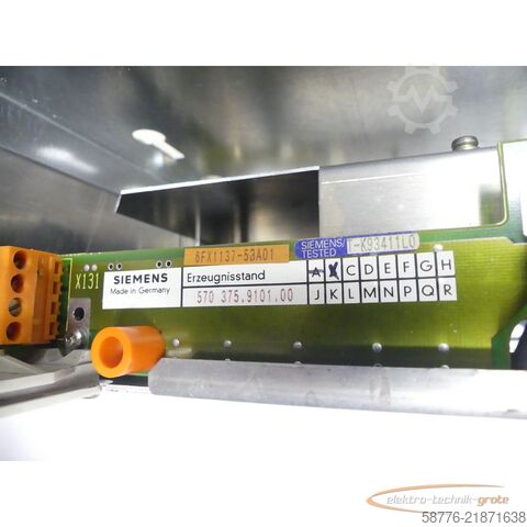 Bileşen Siemens SINUMERIK 820 T 6FC3231-0AC-Z Bedientafelgehäuse m. Tastatur SNT1751817