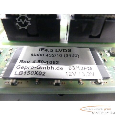 Componenta  TFT Monitor/Bildschirm für Deckel, Philips und Maho 432/10 SN: 153197