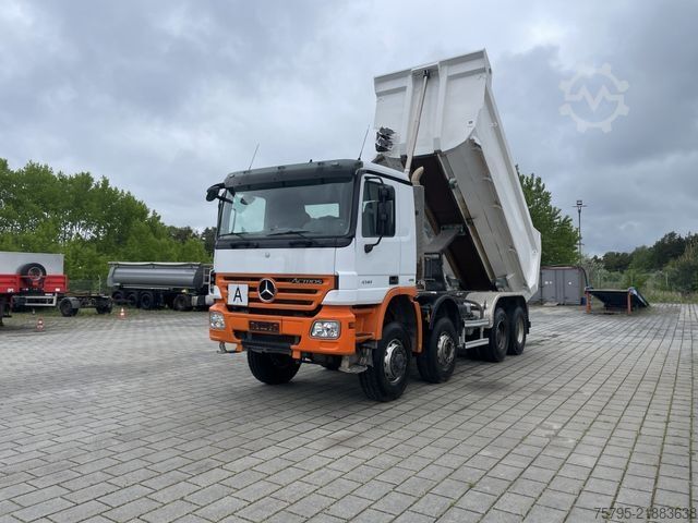 Camião basculante MERCEDES-BENZ Actros 4141 8x6 4 Achs Muldenkipper Meiller 17m³