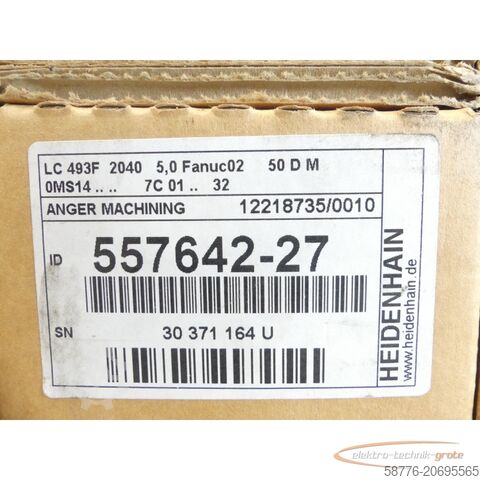Component Heidenhain LC 493F ML 2040 ID: 557642-27 Längenmassstab SN: 30371164U - ungebr.-