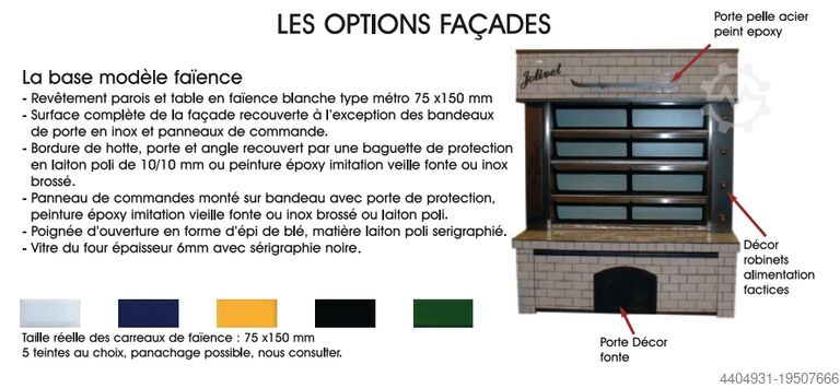 Forno de lastro elétrico 6 bocas JOLIVET usado EUROFOURS EUROFOURS JE-326 18