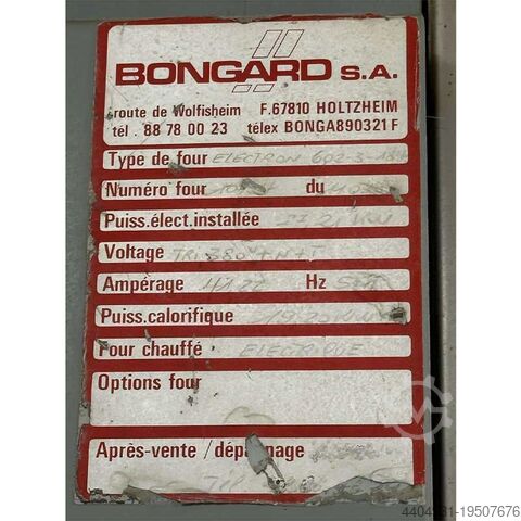 Gebruikte BONGARD elektrische vloeroven met 6 monden BONGARD 1824615