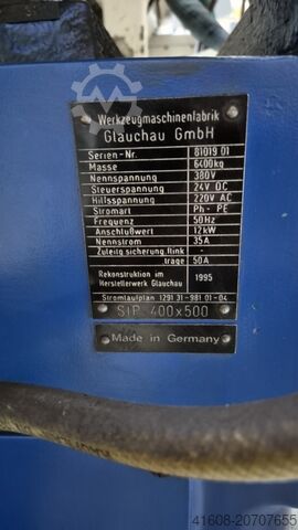 Inwendige en vlakslijpmachine GLAUCHAU SIP 400x500