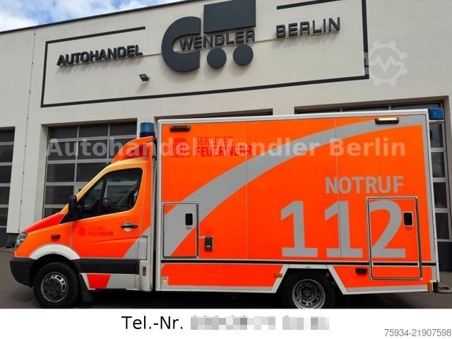 Autopompa MERCEDES-BENZ Sprinter 516 CDI RTW Fahrtec Stryker Trage+Stuhl