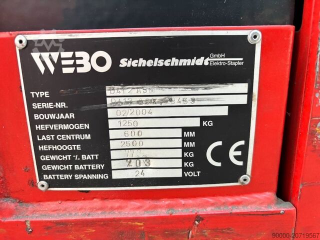 Stacker Sichelschmidt D 412 ASM 1250 kg stapelaar