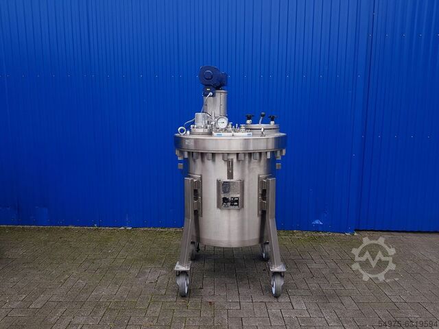 Roerwerk in roestvrij staal drukvat