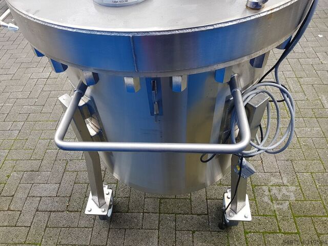 Roerwerk in roestvrij staal drukvat