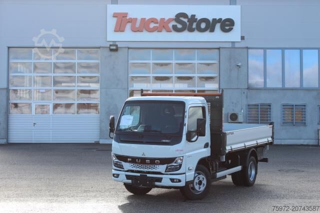 Trostrani kiper kombi Mitsubishi eCanter 4S15E 3-Seiten Kipper