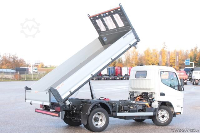 Trostrani kiper kombi Mitsubishi eCanter 4S15E 3-Seiten Kipper