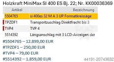 Formatsav Holzkraft Minimax SI 400es 32 M A Holzkraft Minimax SI 400es 32 M A 3 UP