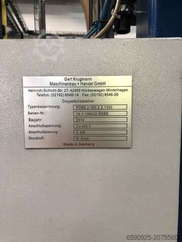 Robotyczna linia do szlifowania i polerowania dla Me Gert Krugmann Maschinenbau + Handel GmbH RSPA-80.1.3.LB