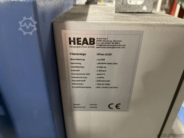 Industrial filters and extraction systems HEAB PPF25-1422vi ATEX & HPRec-A325