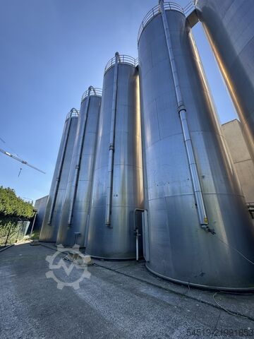 4 x 172 m³ aluminium silo's ø 4.200 mm Zeppelin 