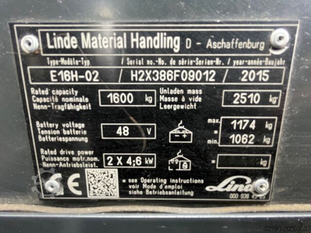 Forklift Linde E 16 H-02
