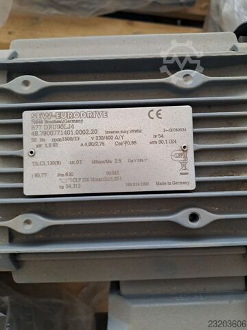Tandwielmotor R77 DRU90LJ4 1,5 kW, 23 tpm SEW-EURODRIVE R77 DRU90LJ4