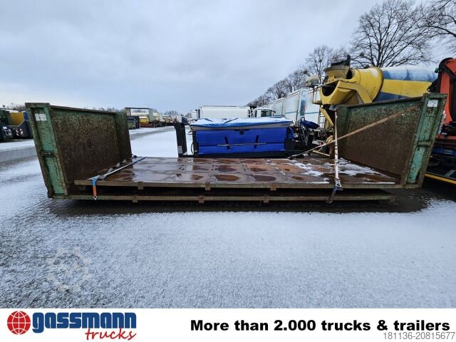 Abrollcontainer Abrollplattform mit Stirnwand