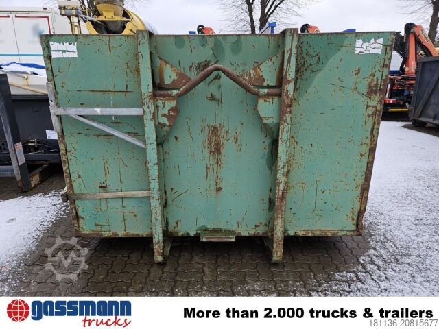 Abrollcontainer Abrollplattform mit Stirnwand