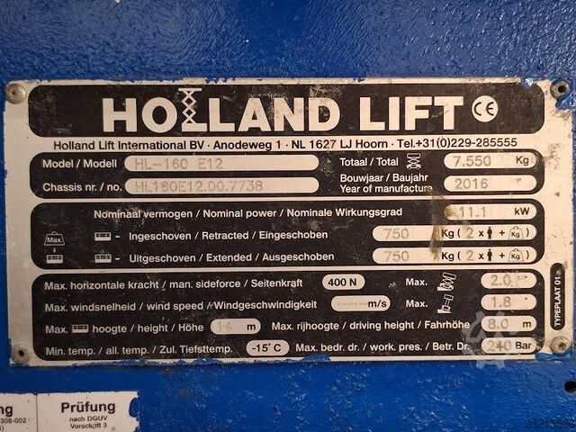 Holland Lift HL-160 E12 Holland Lift HL-160 E12